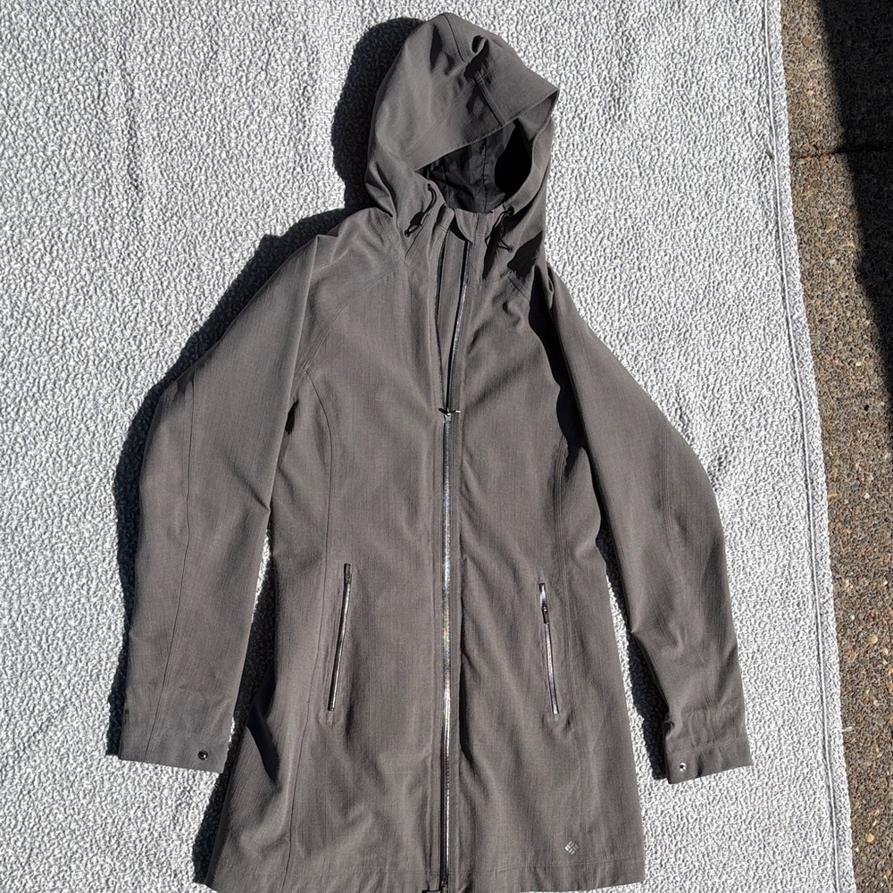 Columbia Women's Gray Hooded Trench Coat